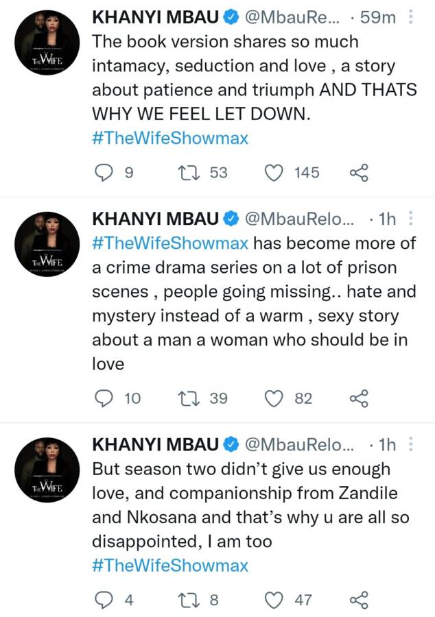 The Wife Showmax: Khanyi Mbau Addresses Fans On The Radical Change To The Storyline In Season 2 3