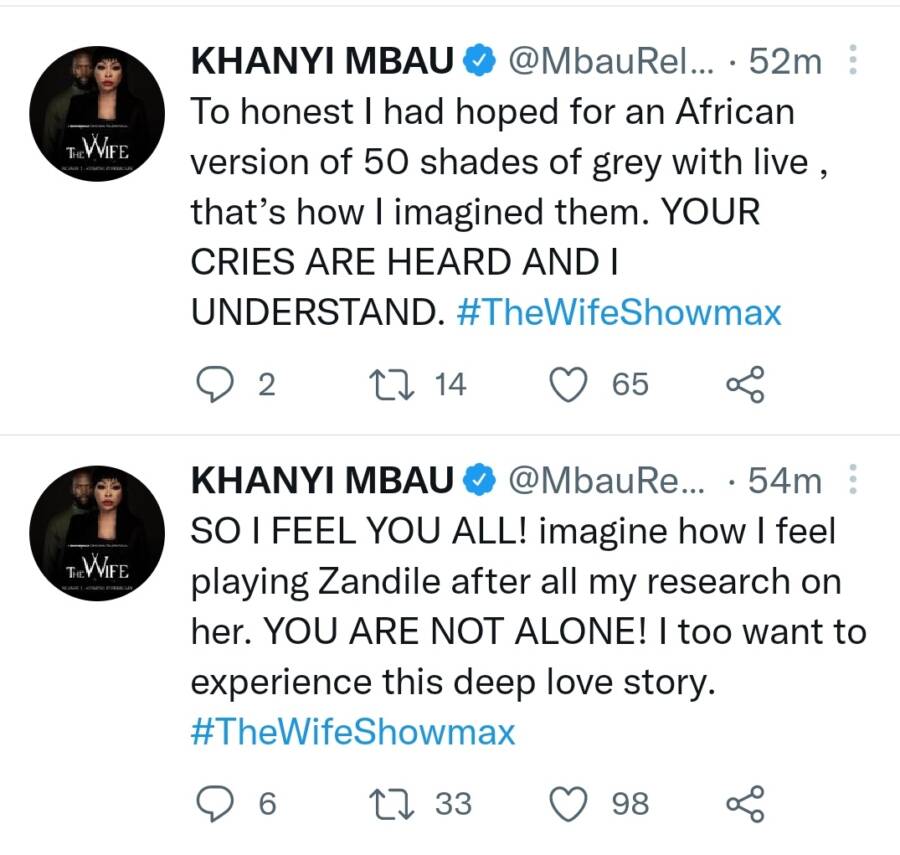 The Wife Showmax: Khanyi Mbau Addresses Fans On The Radical Change To The Storyline In Season 2 4
