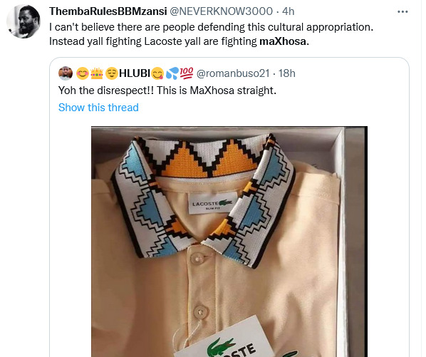 Lacoste Called Out For Allegedly Copying Mzansi Designer Maxhosa 4