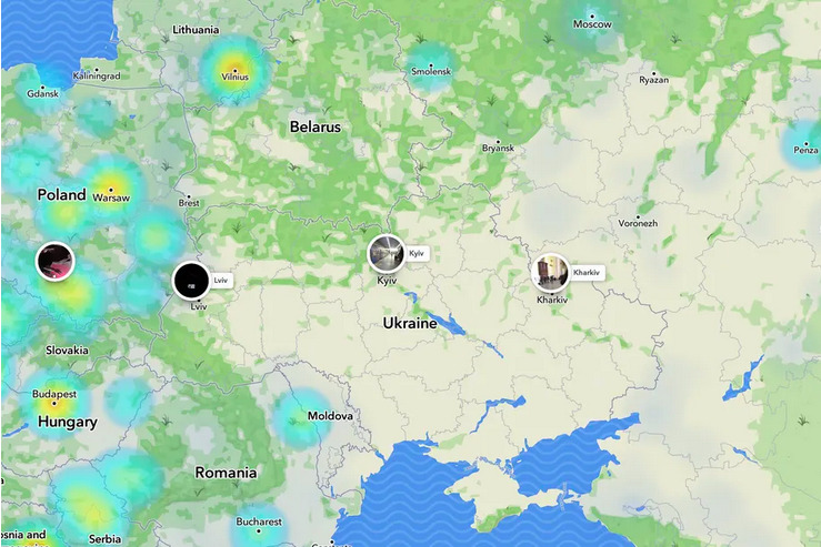 Snapchat Deactivates “Heatmap” Feature For Ukraine 3