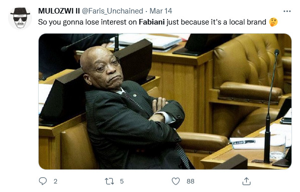 Mixed Reactions As Mzansi Finds Out That Fabiani Is Local Brand, Not Italian 7