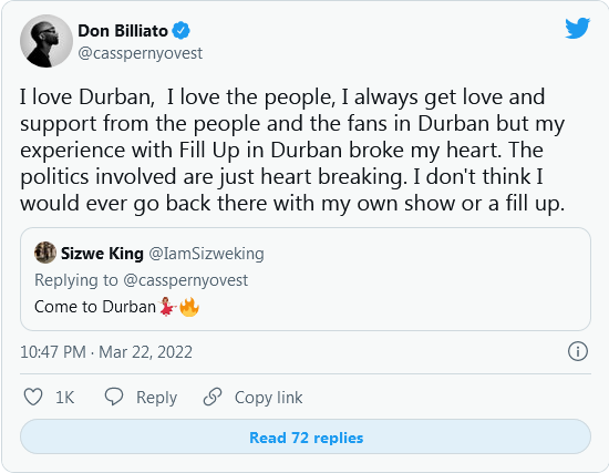 Cassper Nyovest Not Hosting Another Show In Durban - Here'S Why, Plus His Plans For London 2