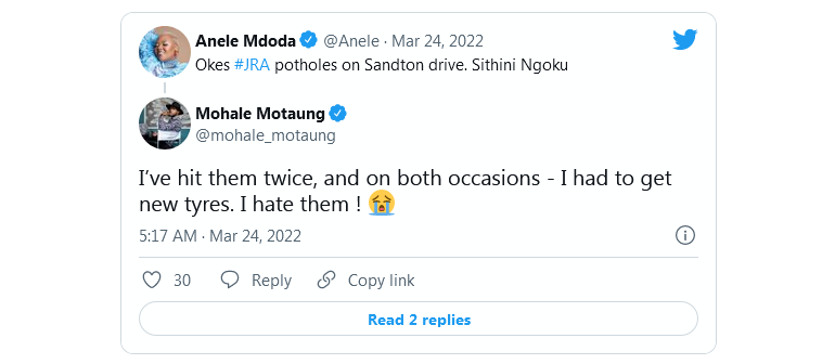 Anele Mdoda Cries Out To Fikile Mbalula As Potholes Destroy Her Tyres, Minister Roasted For Quick Response 4