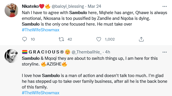 #Thewifeshowmax: Viewers Tip Sambulo Over Mqhele To Head The Zulu Family 6