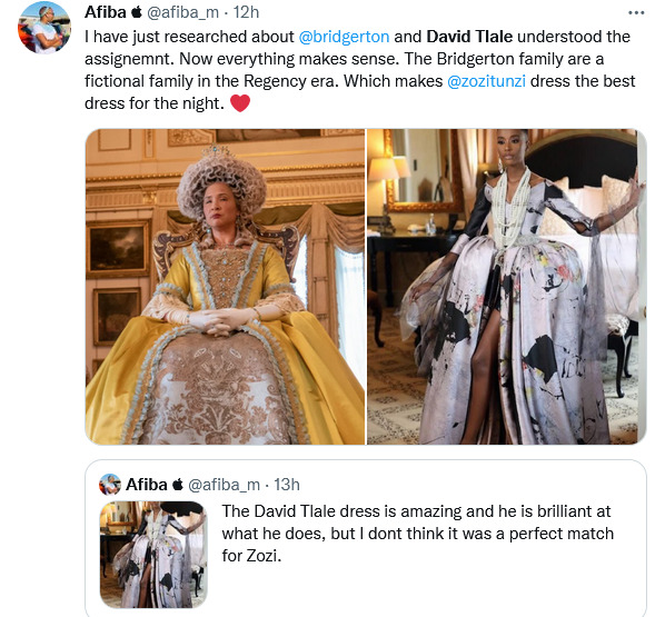 The Bridgerton Affair: Mixed Reactions Trail Zozi'S Dress By David Tlale 7