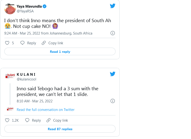 Threesome With The President, Stalking And All: Inno Morolong'S Wild Claims About Tebogo Thobejane (Video) 3