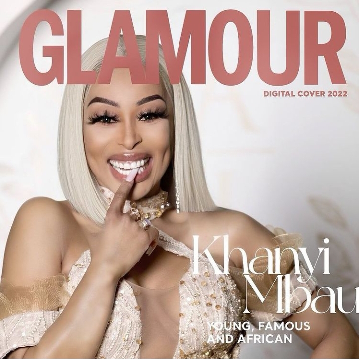 Khanyi Mbau On The Cover Of Glamour Magazine