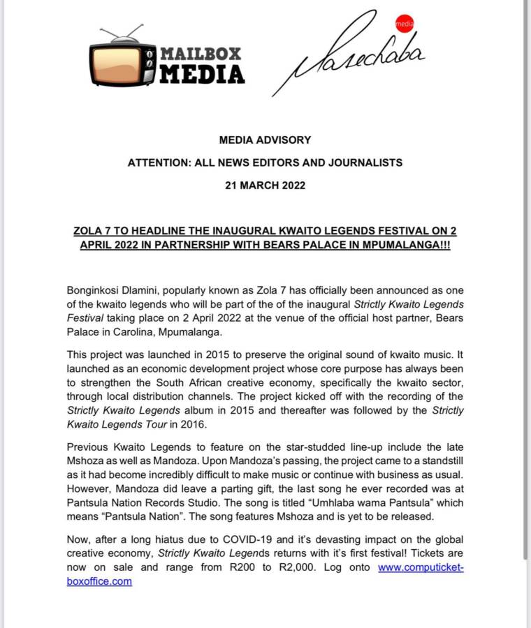 zola 7 to headline the inaugural kwaito legends festival 1