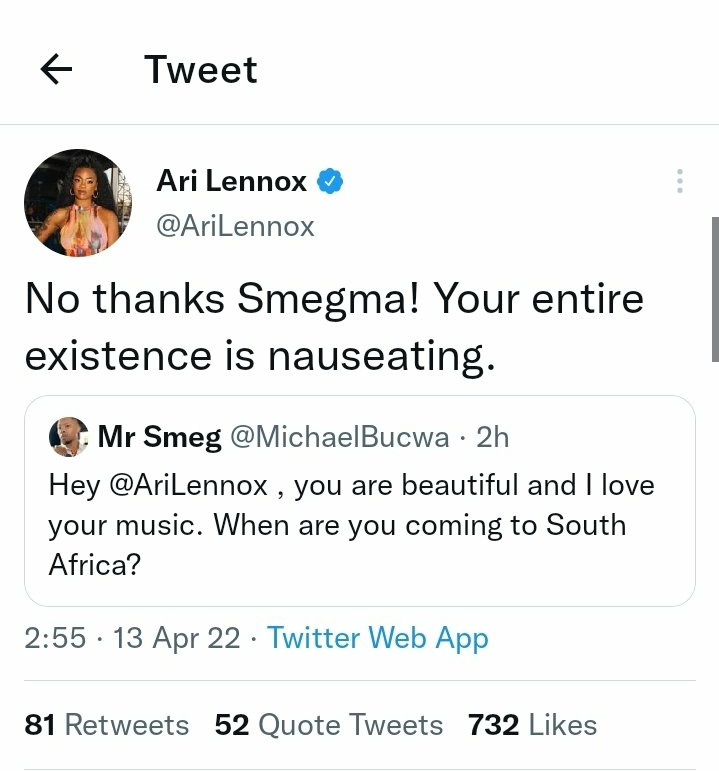 &Quot;Smegma&Quot; — Ari Lennox Fires Devastating Shots At Mr Smeg 2