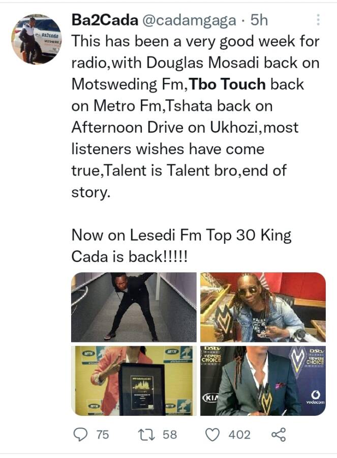 #Thetouchdown: South Africa Excited As Tbo Touch Returns To Metro Fm 4
