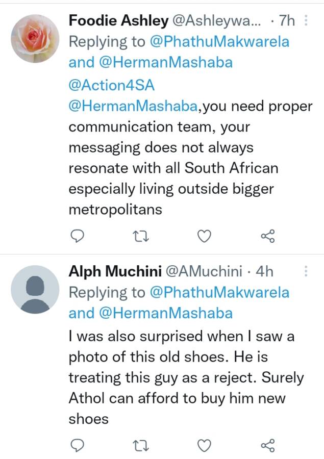 Mixed Reactions As Action Sa'S Trollip Donates Shoes Shoes To Black Man &Amp; Shares Pictures 5