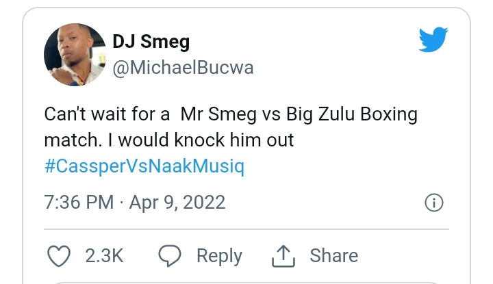 Mr Smeg Challenges Big Zulu To A Boxing Match, Fans Wonder If It'S Over Pearl Thusi 3