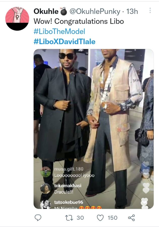 #Liboxdavidtlale: Fans Congratulate Ex-Bbmzansi Star As He Clinches Modeling Deal With David Tlale 3