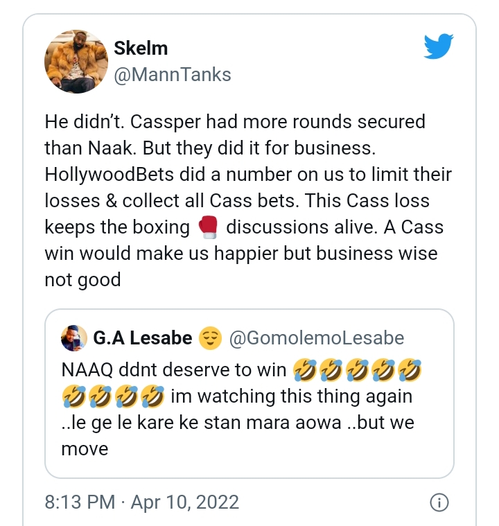 Celeb City Boxing: Cassper Nyovest On Claims Match Was Rigged In Favour Of Naakmusiq 3