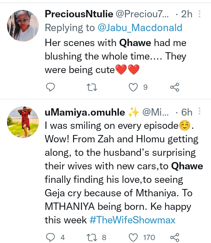 #Thewifeshowmax: Viewers In Raptures Over Qhawe &Amp; Naledi Relationship 6
