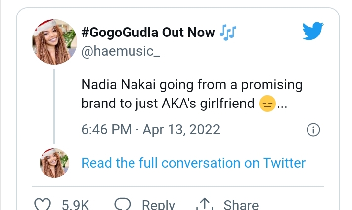 Black Twitter Defends Nadia Nakai Amid Criticisms Of Her Relationship With Aka 2