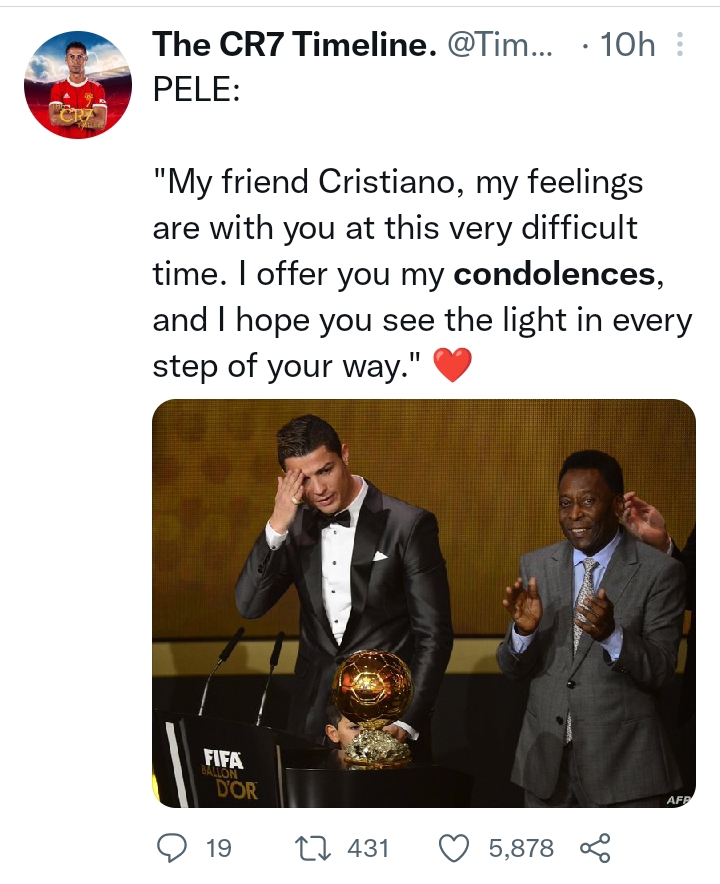 The World Mourns With You: Condolences Rain As Christiano Ronaldo Loses Newborn Son 6