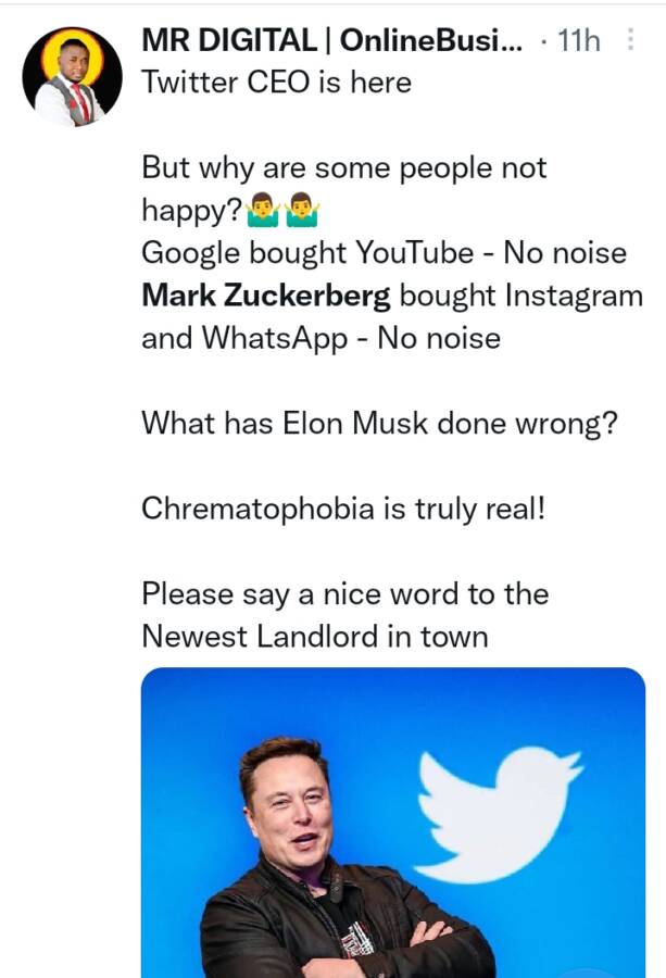 Twitter: Mixed Reactions On Elon Musk Take Over — A Shot At Zuckerberg? 2