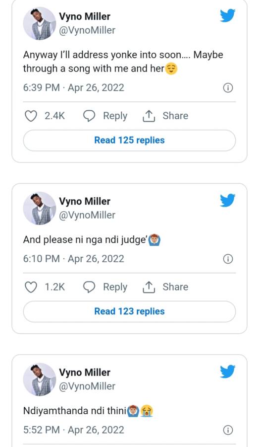 Vyno Miller Confirms Breakup With Terry Treasure 3