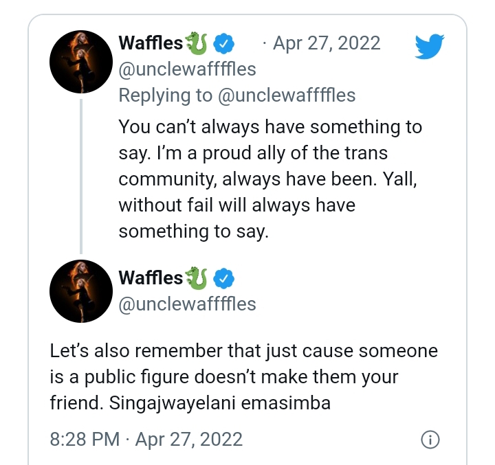 Uncle Waffles Speaks On Trending Transgender Rumours 5