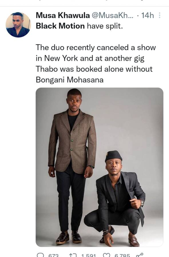 Black Motion Duo Has Spilt? Here'S What We Know 2
