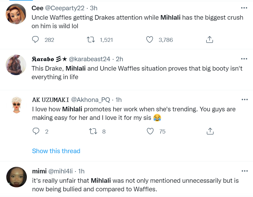 Mihlali Ndamase Dragged Into Drake'S Uncle Waffle Co-Sign 3
