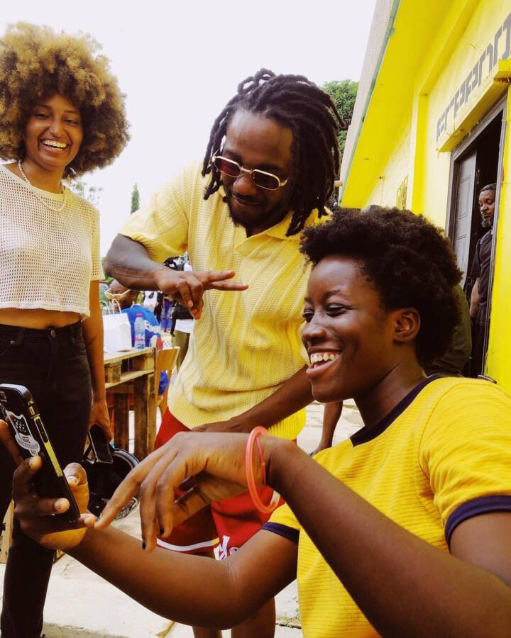 In Pictures &Amp; Videos: Kendrick Lamar Plays Football, Meets Ghanaian Stars During Ghana Trip 2
