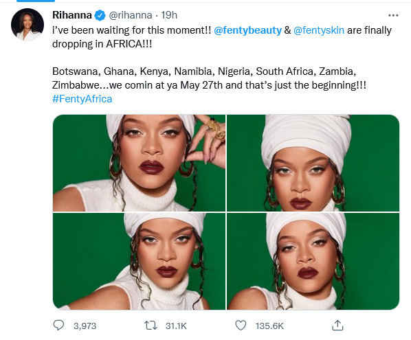 Mass Excitement As Rihanna Takes Fenty Beauty To Africa - Here'S Where To Buy 2