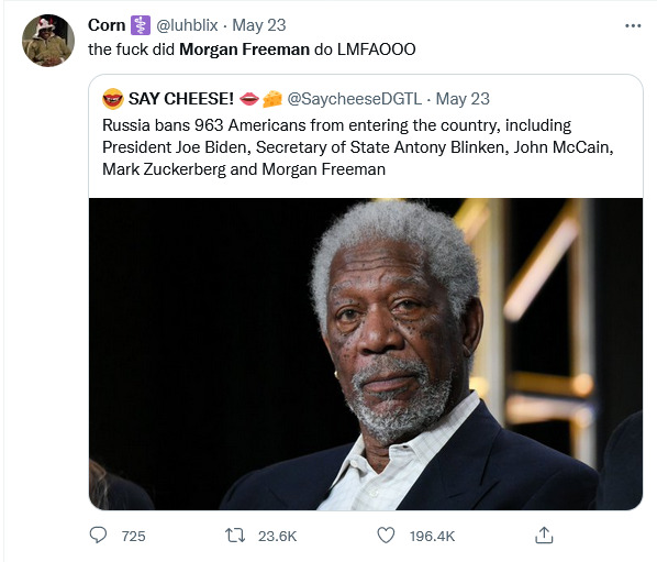Morgan Freeman Reacts After Russia Ban 4
