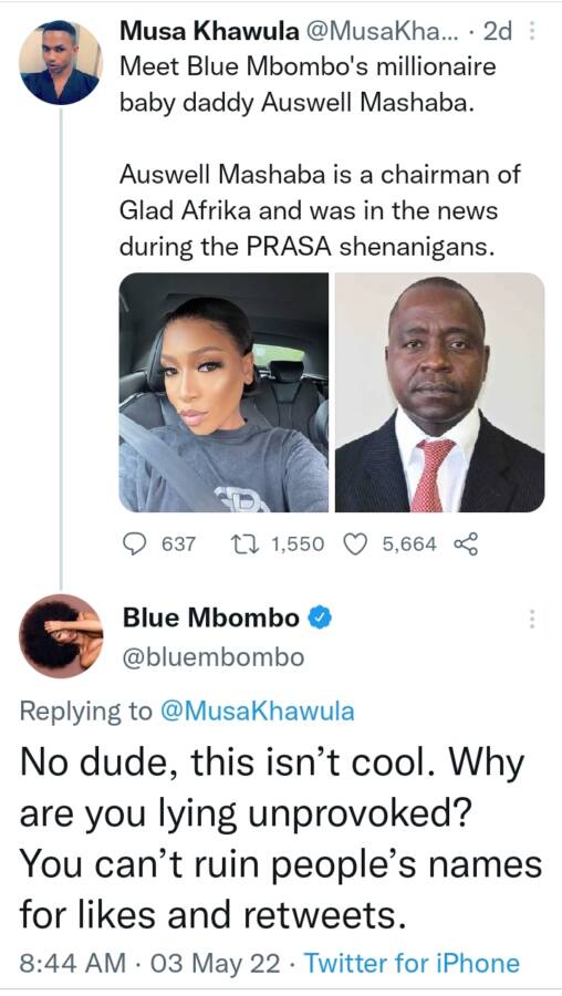 Blue Mbombo Speaks On Alleged Baby Daddy 2