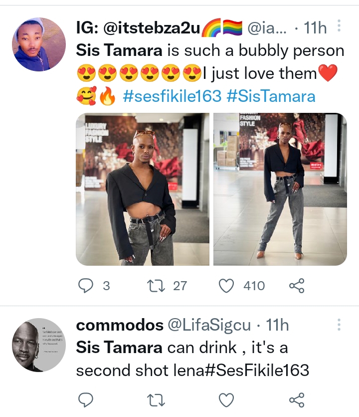 #Sesfikile163: Viewers Praise Tamara'S Bubbly Personality 3