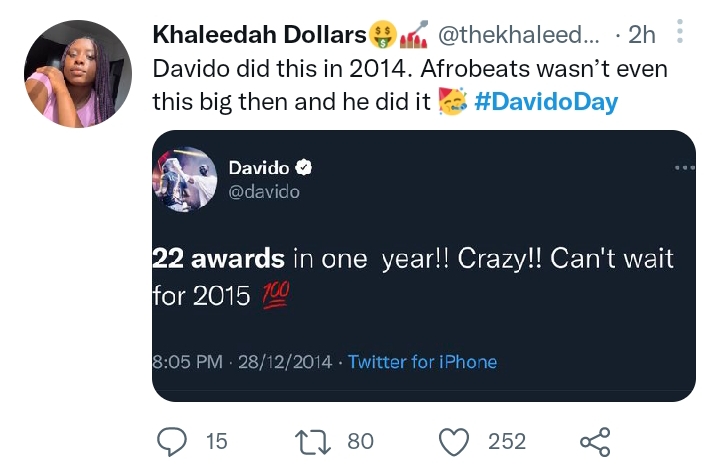 #Davidoday: Fans Celebrate Davido'S Achievements 5