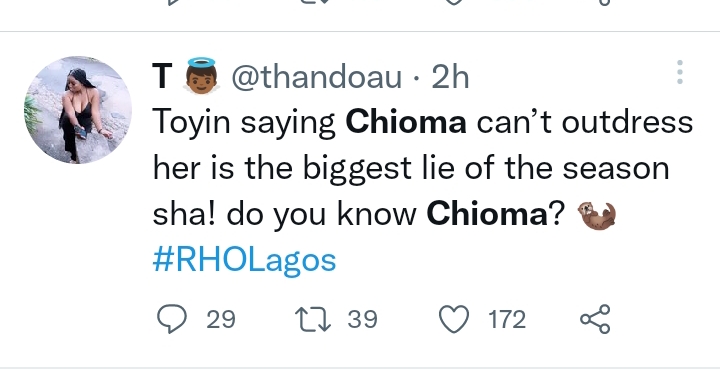 #Rholagos: Viewers Can'T Get Enough Of Chioma &Amp; Her Fashion Sense 5