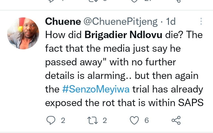 Brigadier Ndlovu, Key Witness In Senzo Meyiwa Case, Declared Dead 2