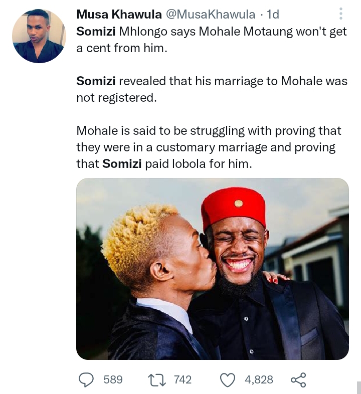 Somizi &Amp; Mohale Divorce Proceeding Halted Due To Unregistered Marriage 4