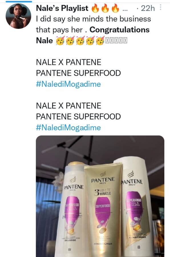 Congratulations Nale: Fans Celebrate Ex Bbmzansi Star On Securing Endorsement Deal With Pantene Superfood 5