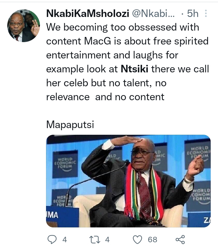 Ntsiki Mazwai Denounces Macg'S Fans As Idiots 5