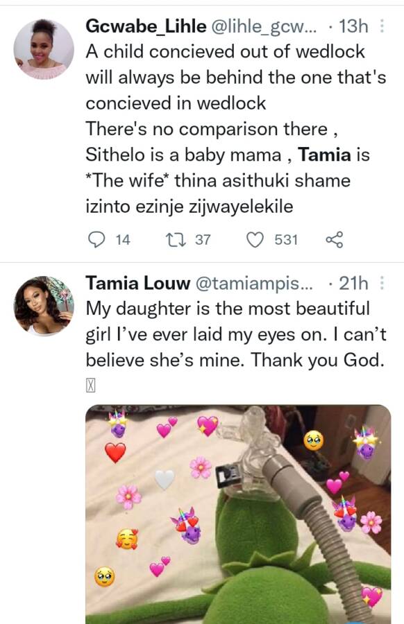 Social Media Users Zero In On Sithelo Shozi As Tamia Mpisane Gives Birth 4