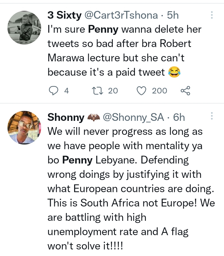 Robert Marawa'S Reply To Penny Lebyane Over Nathi Mthethwa'S Flag Pleases Mzansi 3