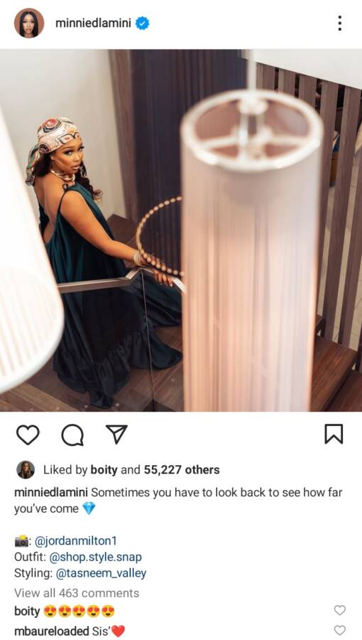 Minnie Dlamini Shares Post After Quinton Is Spotted Partying With A Woman 2