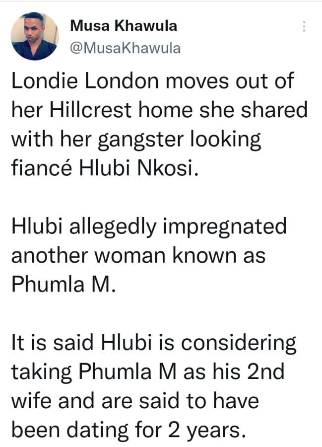 Londie London Allegedly Vacates Hillcrest Home After Fiancé Impregnates Side Chick 2