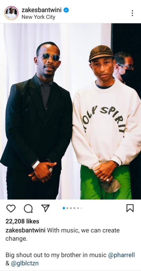 Zakes Bantwini Recalls Moment With Pharrell Williams In New York 2