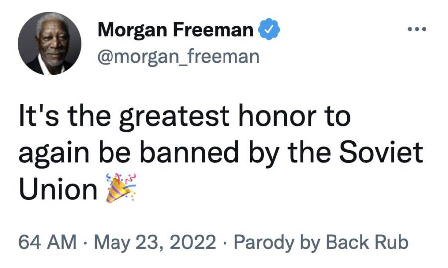 Morgan Freeman Reacts After Russia Ban 2