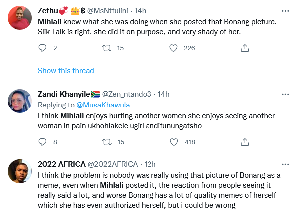 Mzansi Thinks Mihlali Did Bonang Dirty (Pic) 3