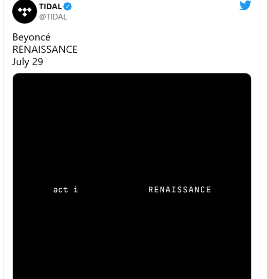 Act 1 Renaissance: Mass Excitement As Beyonce Drops New 16-Track Album In July 2
