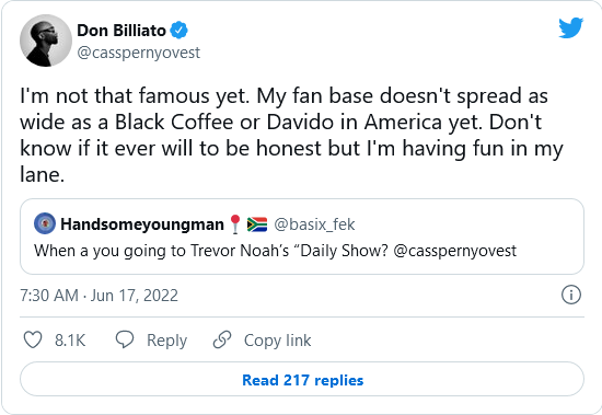 Cassper Nyovest On The Possibility Of Making It To Trevor Noah’s “The Daily Show” 2