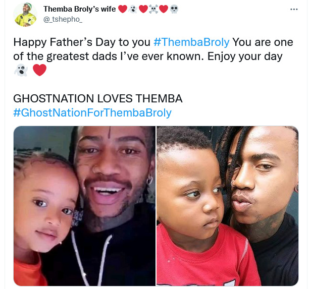 #Ghostnationforthembabroly: Fans Of Reality Show Start Themba Show Him Love On Father'S Day 5