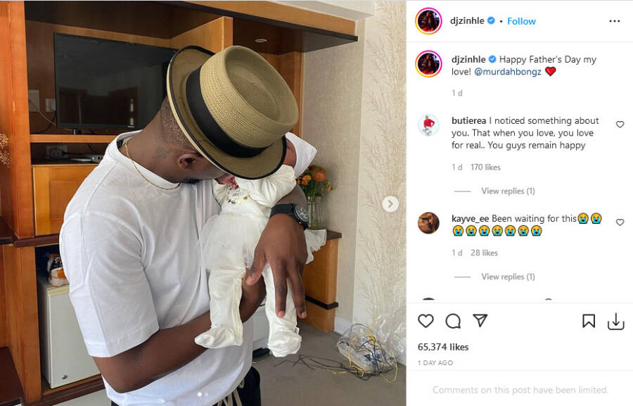 Mixed Reactions As Dj Zinhle Wishes Aka Happy Father'S Day 3