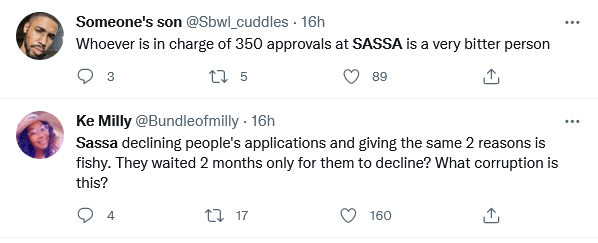 South Africans Complain Over Sassa-Declined R350 Payments 4