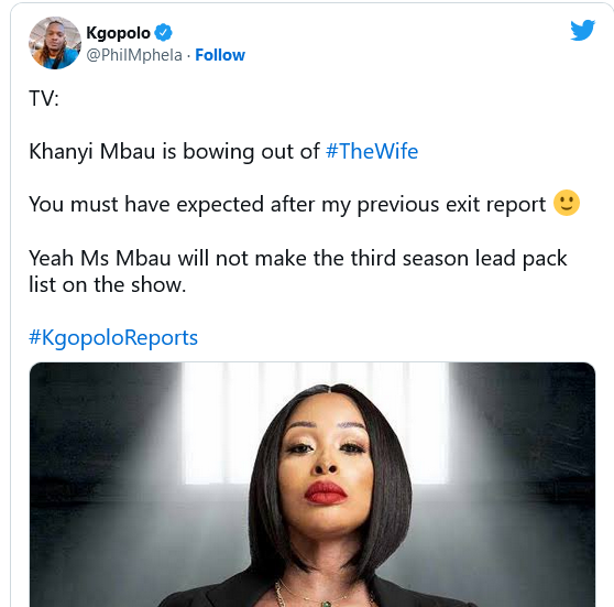 Viewers React To News Khanyi Mbau, Zikhona Sodlaka And Mondli Makhoba Are Leaving “The Wife” 2